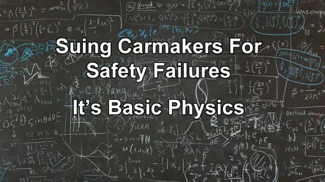 Your Car Accident Lawyer Needs A Degree In Physics To Sue Carmakers. Personal Injury Lawyer Todd Tracy has one