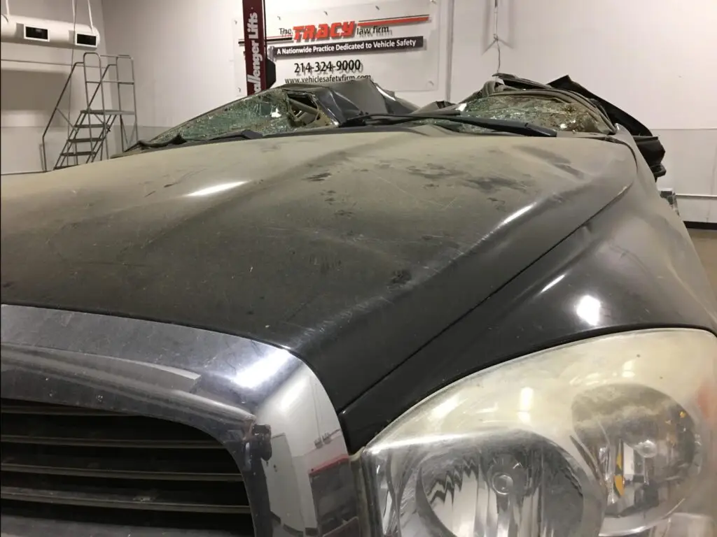 Dodge-Pickup-Crushed-Roof