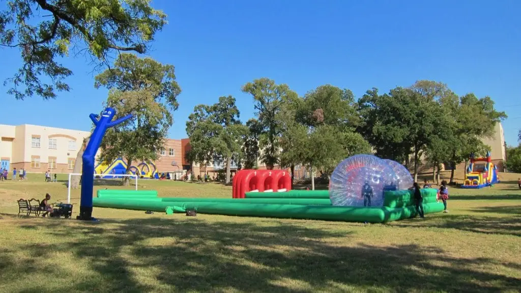 Vehicle Safety Lawyer Todd Tracy Turns Medano Elementary School Playground Into Giant Carnival in Dallas